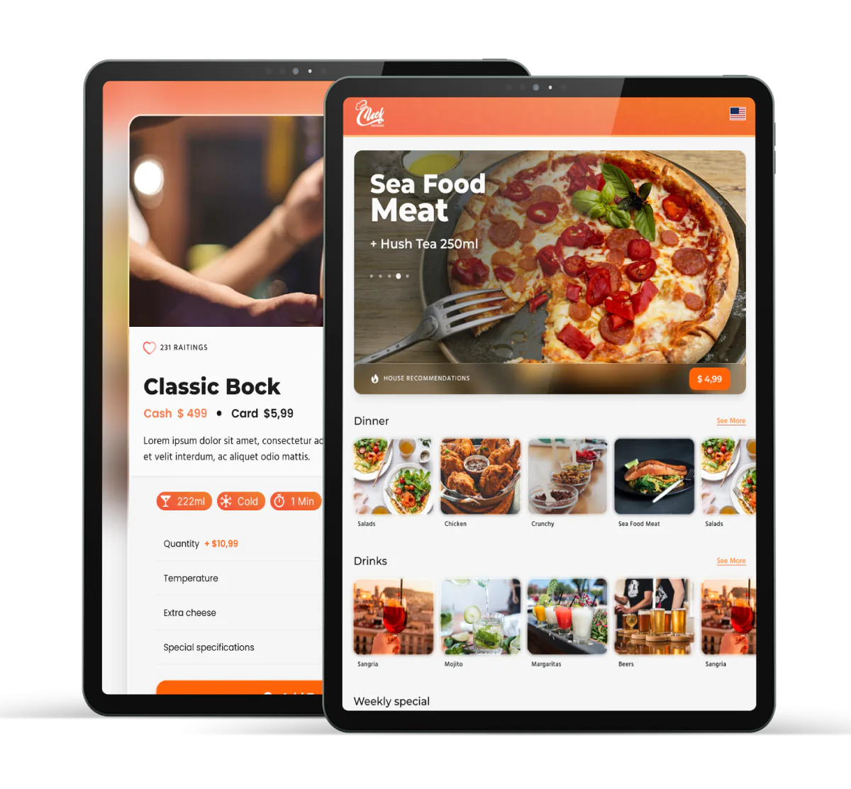 iPad Menu — Restaurant tablet ordering system
